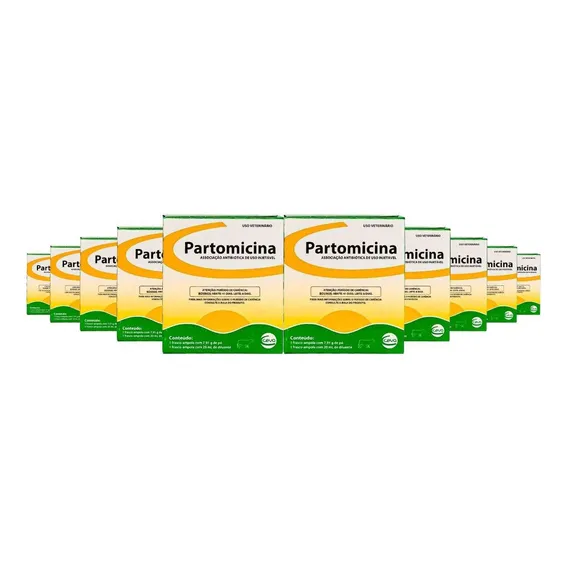 Kit 10 Unidades - Partomicina Tratamento P贸s Parto 20ml Foto 1