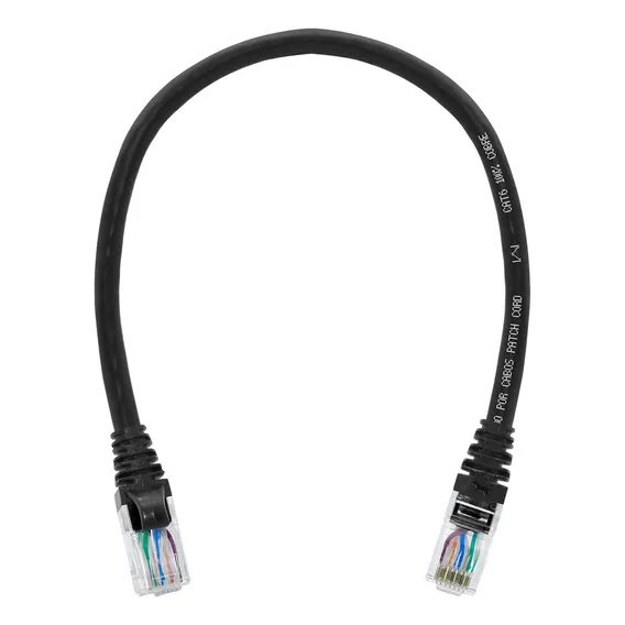 Kit 10 Unidades Patch Cord Furukawa Cat6 30 Cm Preto Rede Foto 1