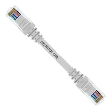 Kit 10 Unidades Patch Cord Utp Cat5e Branco Rj45 15 Cm Foto mini 1