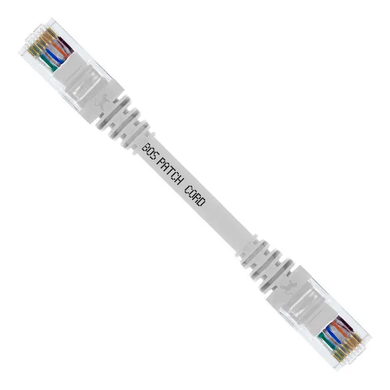 Kit 10 Unidades Patch Cord Utp Cat5e Branco Rj45 15 Cm Foto 1