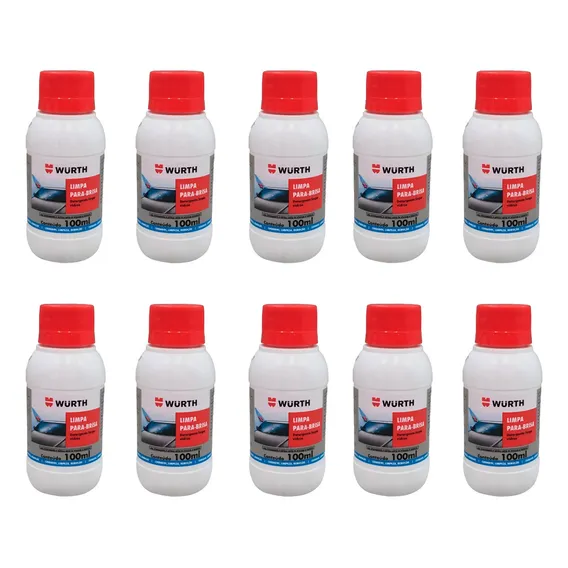 Kit 10 Unidades - Wurth Limpa Parabrisa 100ml Foto 1