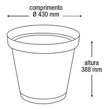 Kit 10 Vasos Rattan Terracota Planta Flores Jardim 36l Foto mini 2