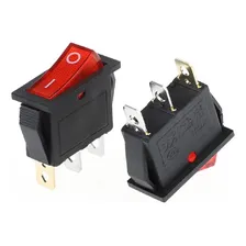 Kit 10 X Chave Gangorra On/off Kcd3-102n 3t 15a/20a Vermelha Foto mini  2