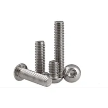 Kit 10 X Parafuso Allen M5 X 35 Inox - Cabeça Abaulada Foto mini 1