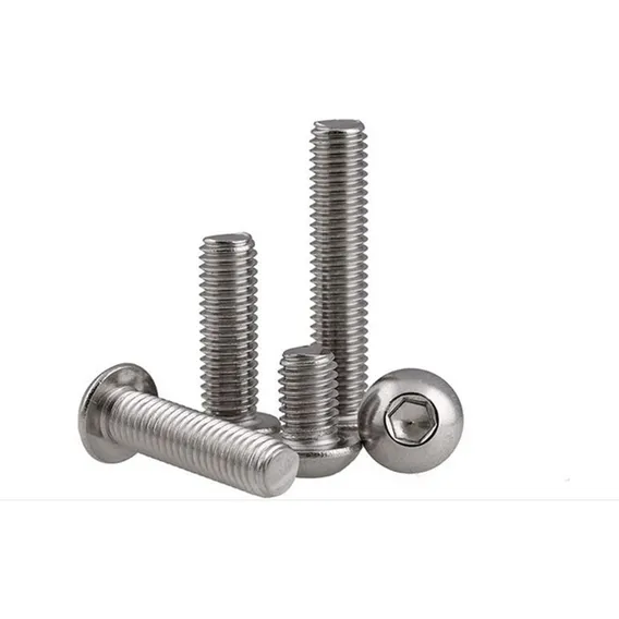 Kit 10 X Parafuso Allen M5 X 35 Inox - Cabeça Abaulada Foto 1