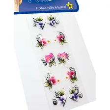 Kit 100 Adesivos Para Unhas Strass Nail, 100% Artesanal Foto mini  2