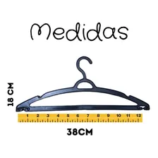 Kit 100 Cabides Adulto Cabide Preto Adulto Cabide Com Cavas Foto mini 3