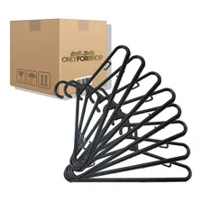 Kit 100 Cabides Plástico Tradicional Fino - Preto Foto mini 4