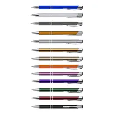Kit 100 Canetas Personalizadas Metal Empresa Nome Brinde Top Acds Personalizados Foto mini 4