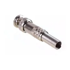 Kit 100 Conector Bnc Com Mola Parafuso Cftv Foto mini 1