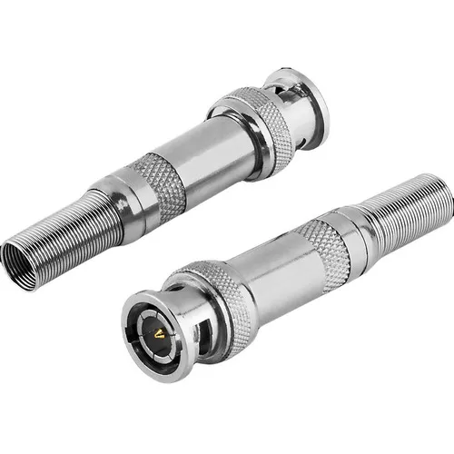 Kit 100 Conector Bnc Com Mola Parafuso Cftv MB Com Mola Parafuso Foto 1