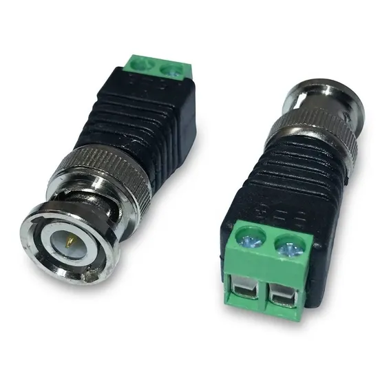 Kit 100 Conector Bnc Macho Com Borne Para Cftv Foto 1