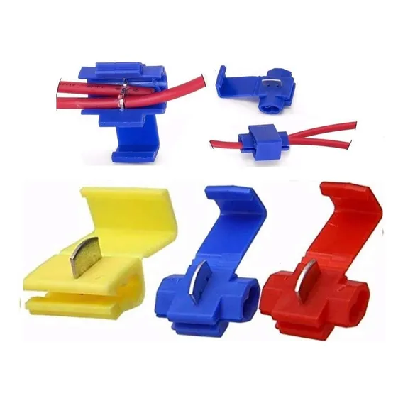 Kit 100 Conector Elétrico Derivação Emenda Cabo Fios Taplink Foto 1