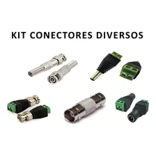 Kit 100 Conectores Bnc, P4( M/f ), Emenda E Bnc Borne C100 Foto  mini 1