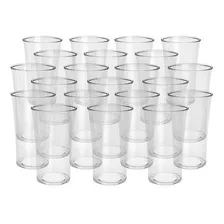 Kit 100 Copo Shot Drink AcrÃlico Cristal Cor Transparente Foto mini 1