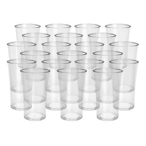Kit 100 Copo Shot Drink AcrÃlico Cristal Cor Transparente Foto 1