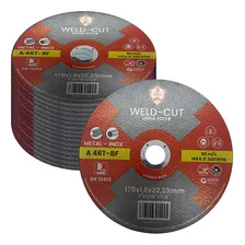 Kit 100 Disco Corte Inox Aco 7 Pol Eco 180 X 1,6 Sc Weld Foto mini 1