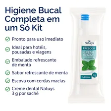 Kit 100 Escova Dente E Creme Dental 4gr Hotel Motel Doação Foto mini 2