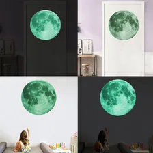 Kit 100 Estrelas E Super Lua 20cm Brilha Escuro Fluorescente Cor Verde Foto mini  3