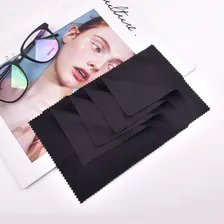 Kit 100 Flanelas Pretas Para Óculos Solar Ou Armação, Etc Foto mini 4