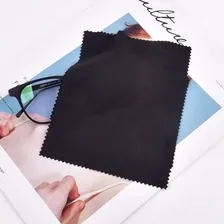 Kit 100 Flanelas Pretas Para Óculos Solar Ou Armação, Etc Foto mini  3