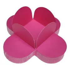 Kit 100 Forminhas P/ Doces 4 Pétalas Brigadeiro Aniversário Cor Pink Foto mini 1