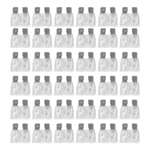 Kit 100 Fusível De Lâmina 25 Amperes Atacado Foto 1