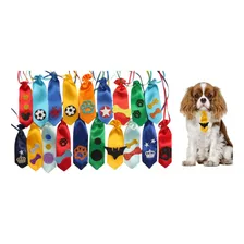 Kit 100 Gravatinhas De Cetim Pet Cachorro Gato Banho E Tosa Cor Sortidas Foto mini 1
