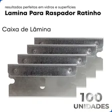 Kit 100 Laminas Aço Carbono Para Raspador Ratinho Insulfilm Foto mini 3