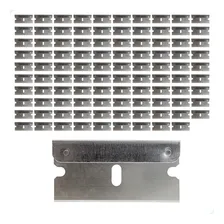 Kit 100 Laminas Aço Carbono Para Raspador Ratinho Insulfilm Foto mini 1