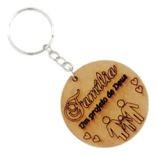 Kit 100 Lembrancinhas De Lindos Chaveiros FamÃlia Mdf Foto mini 2
