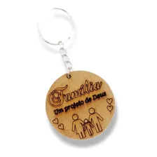 Kit 100 Lembrancinhas De Lindos Chaveiros FamÃlia Mdf Foto mini 4