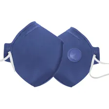 Kit 100 Máscara Pff2 Com Válvula Tripla Camada Epi Proteção Respiratória Contra Poeira Névoas E Fumos Metálicos Com Ca Foto mini  2