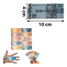 Kit 100 Notas Dinheirinho Falso D Brinquedo Dinheiro Mentira Foto mini 3