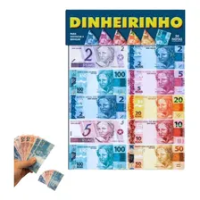Kit 100 Notas Dinheirinho Falso D Brinquedo Dinheiro Mentira Foto mini 1