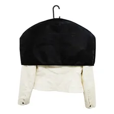 Kit 100 Ombreiras Tnt Protetoras Para Roupas Casacos Vestido Cor Preto Foto  mini 1