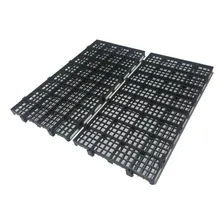 Kit 100 Pçs - Palete Estrado Plástico Preto 2,5 X 25x50 Cm Foto mini 1