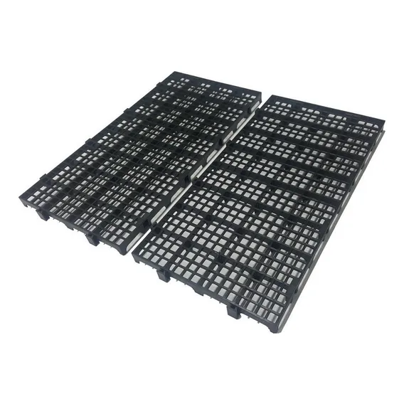 Kit 100 Pçs - Palete Estrado Plástico Preto 2,5 X 25x50 Cm Foto 1
