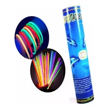 Kit 100 Pulseira Neon Alto Brilho Festa Balada Atacado Foto mini 1