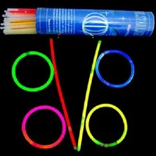 Kit 100 Pulseira Neon Alto Brilho Festa Balada Atacado Foto mini 3