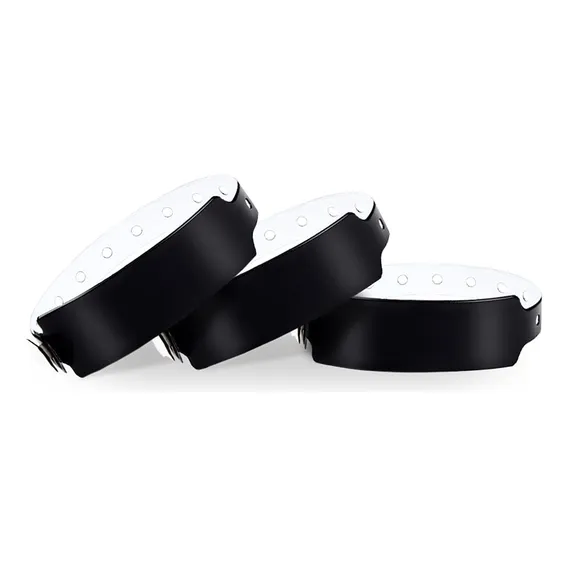 Kit 100 Pulseiras De Identificação Vinil Tri-laminado Foto 1