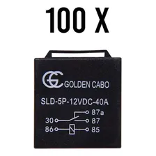 Kit 100 Relé Auxiliar Automotivo Universal 5 Pinos 40 A 12v Cinoy Foto mini 1