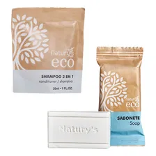 Kit 100 sabonetes 15g e 100 shampoo 30ml Hotel Ecológico Foto  mini 1