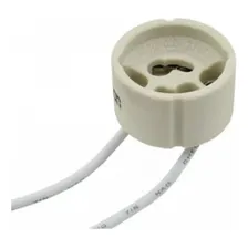 Kit 100 Soquete Bocal Lampada Dicroica Gu10 Ceramica Rabicho Foto mini 2