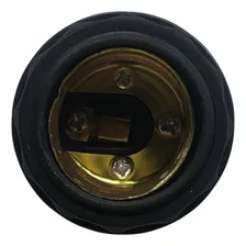 Kit 100 Soquete Coluna Com Rosca Para Abajur Lustre Preto Foto mini 2