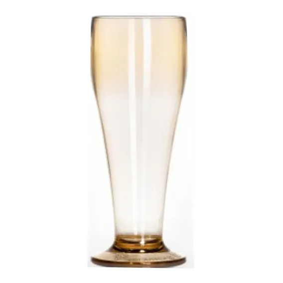 Kit 100 Taças Tulipa Chopp 200ml Acrílica - Aloha Cor Dourado/ambar Foto 1