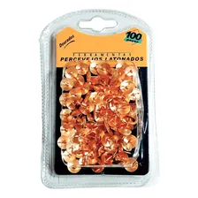 Kit 100 Tachinhas Latão Metal Para Quadro Cortiça E Afins Foto mini 2