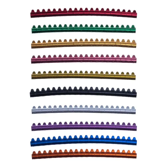 Kit 100 Unid - Anilhas Abertas Metálica Marcação - 3.0 Mm Cor Cores Variadas Foto 1