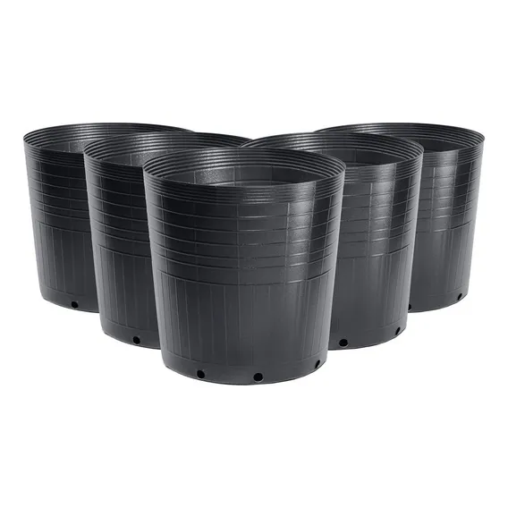 Kit 100 Vasos Preto P/ Embalagem De Mudas Sem Alça 25 Litros Foto 1