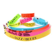 Kit 1000 Pulseiras Identificação Pvc Soft Lacre Botão Foto mini 2